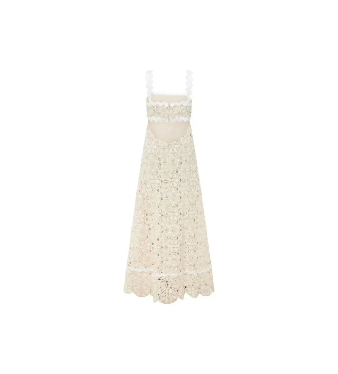Zaco Dalton Crochet Dress White Size Au 10 for rent on The Volte - main image