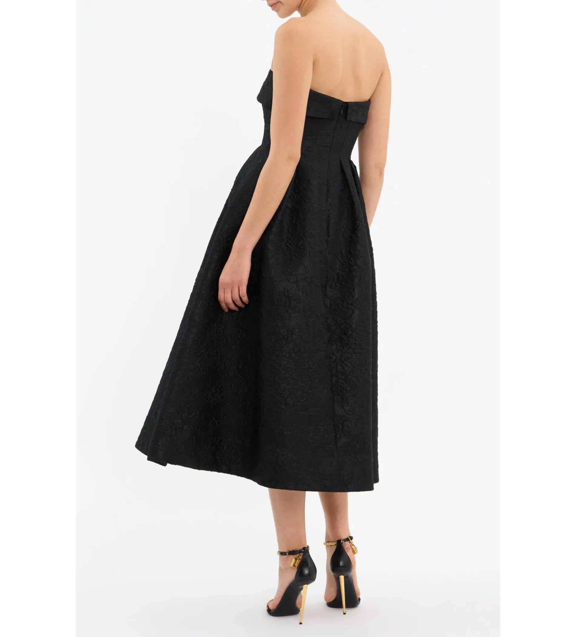 Rebecca Vallance Ester Midi Dress Black Size 12 - Image 3