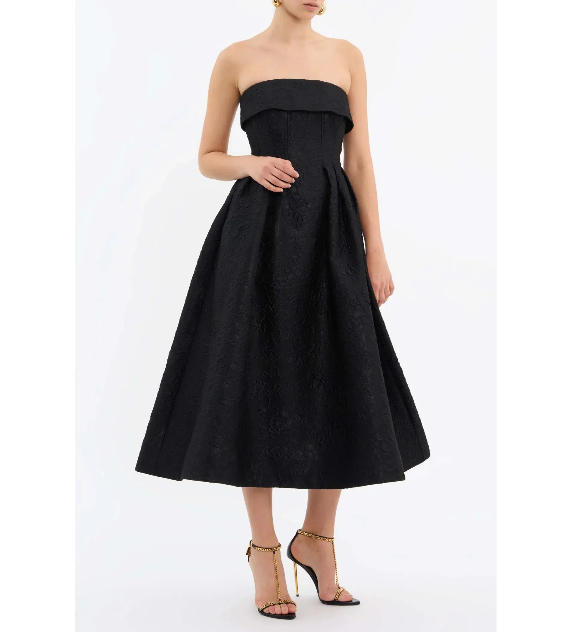 Rebecca Vallance Ester Midi Dress Black Size 12 - Image 2