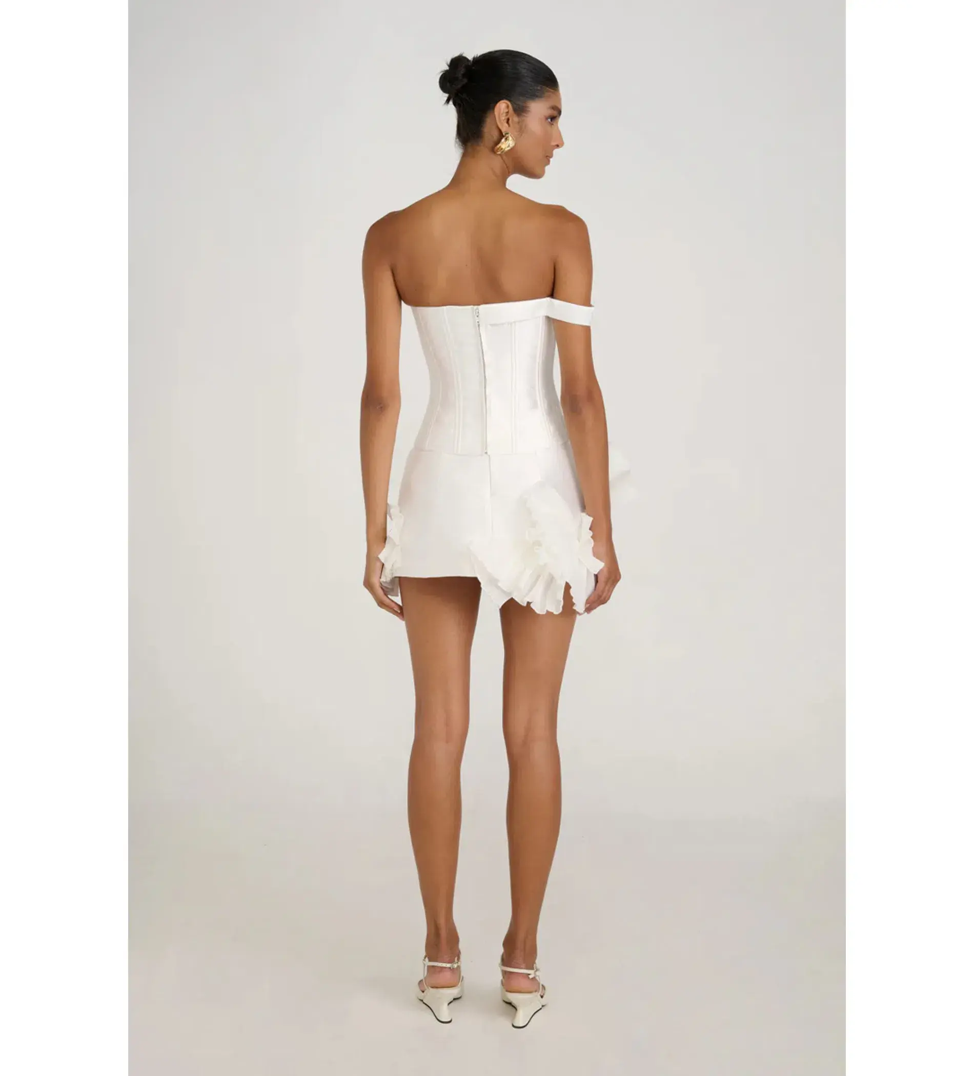 Eliya The Label Jenaya Top X Kerrie Skirt Set White Size 8 - Image 3