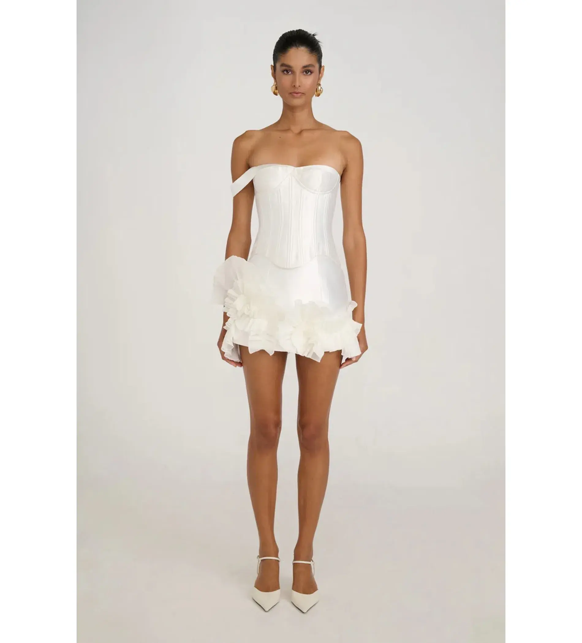 Eliya The Label Jenaya Top X Kerrie Skirt Set White Size 8 - Image 1