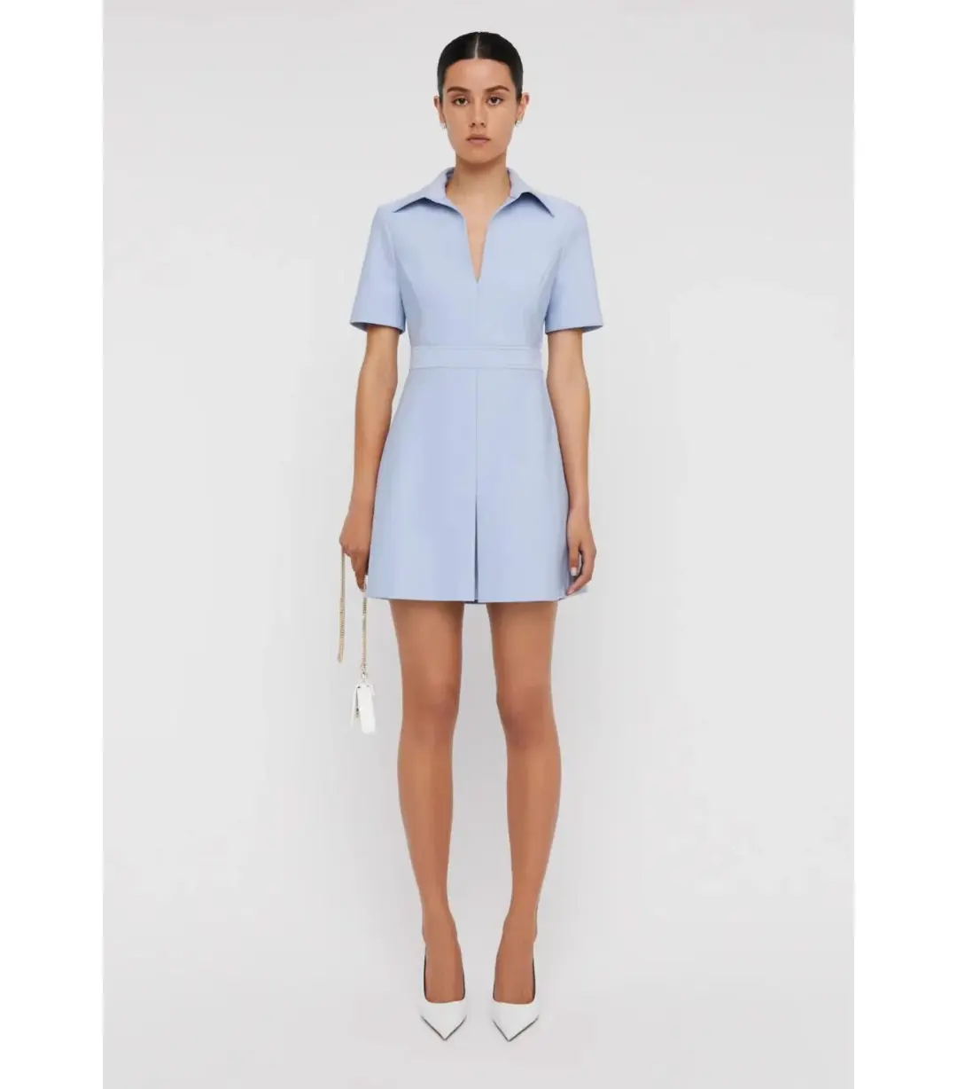 Scanlan Theodore Italian Milano Dress Blue Size AU 8 for rent on The Volte - main image