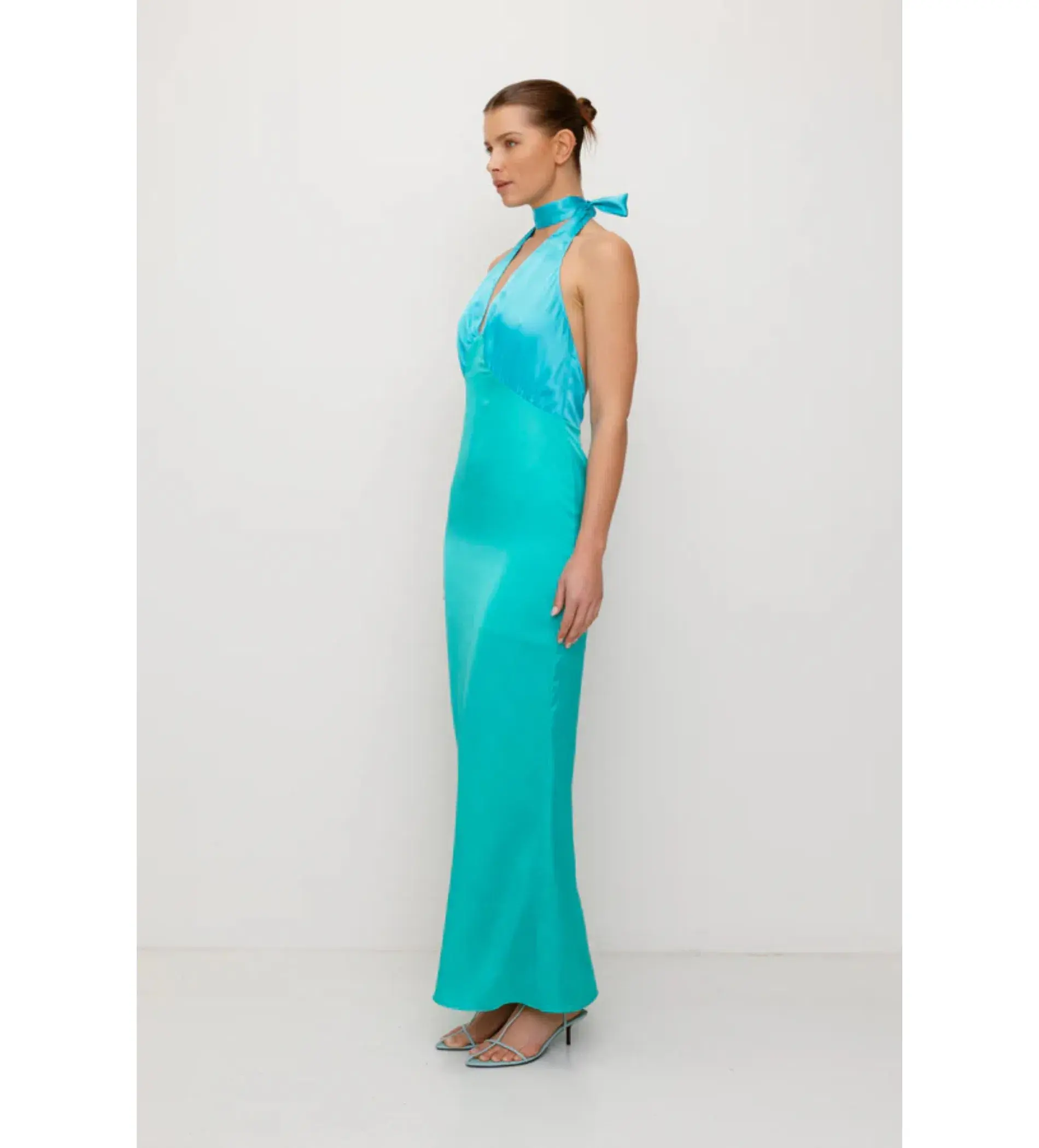 The Wolf Gang Oahu Slip Dress Blue Size AU 8 - Image 2