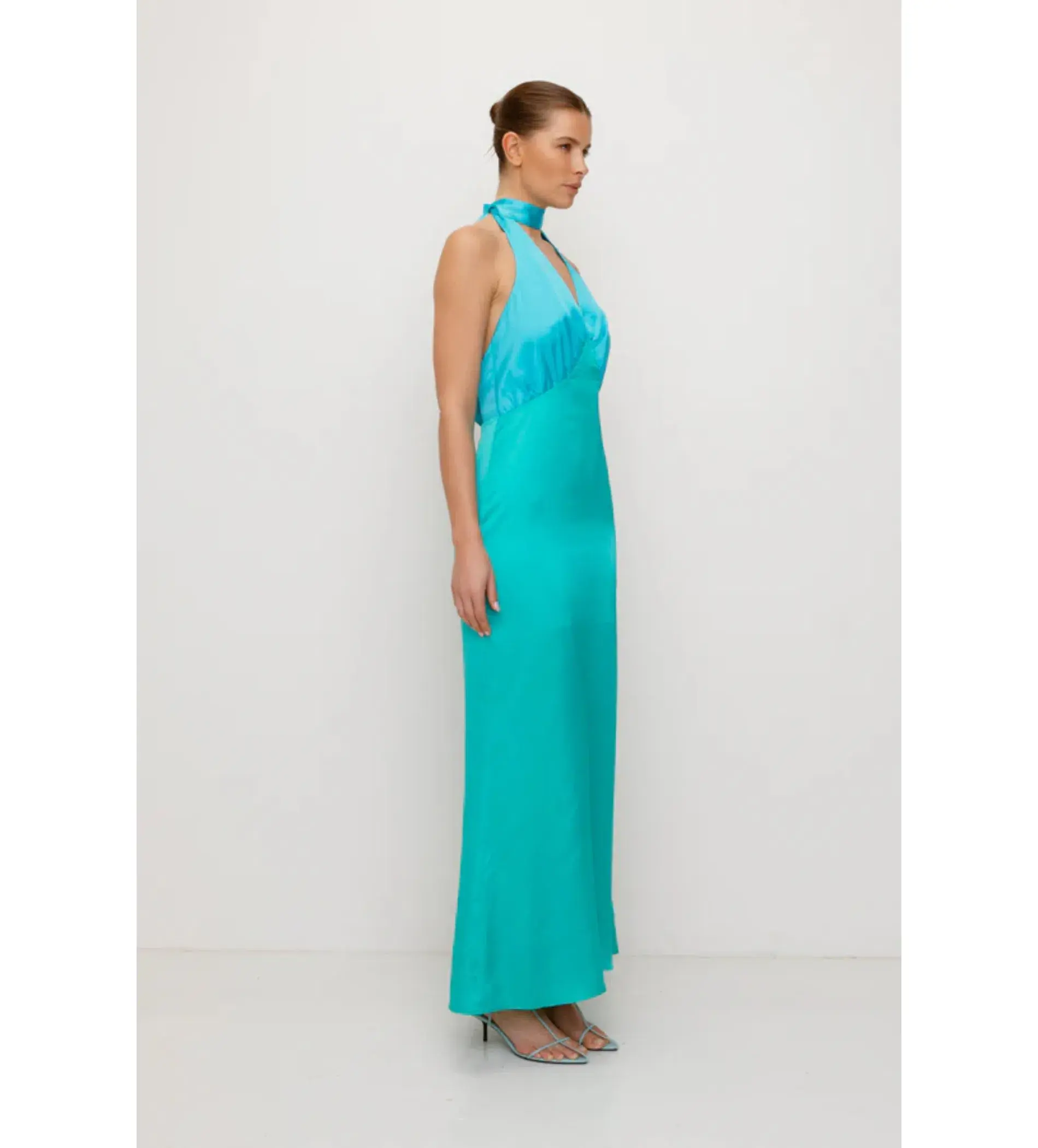The Wolf Gang Oahu Slip Dress Blue Size AU 8 - Image 3
