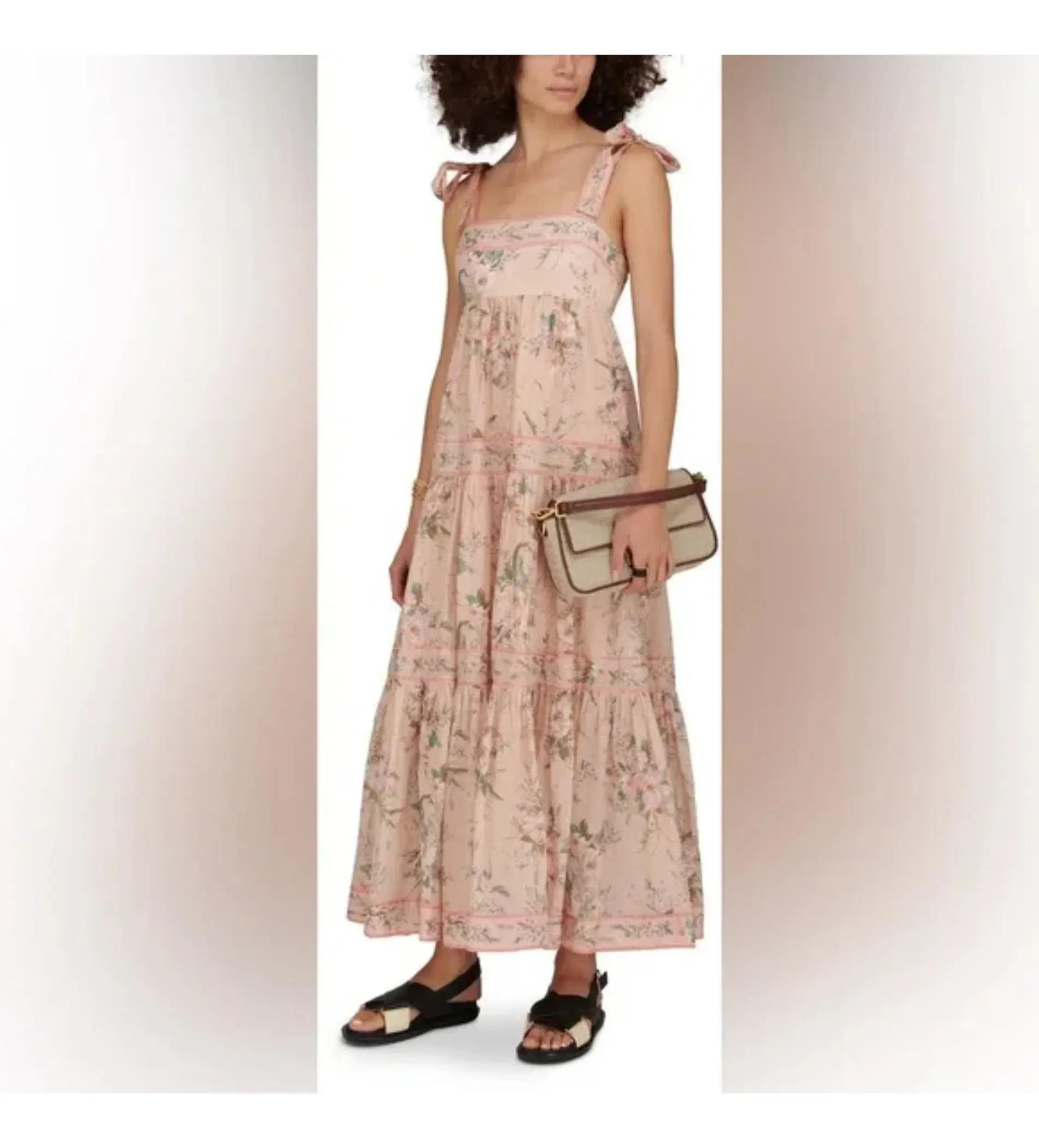 Zimmerman  Moonshine Tie-Shoulder Dress  Size AU 16 - Image 4