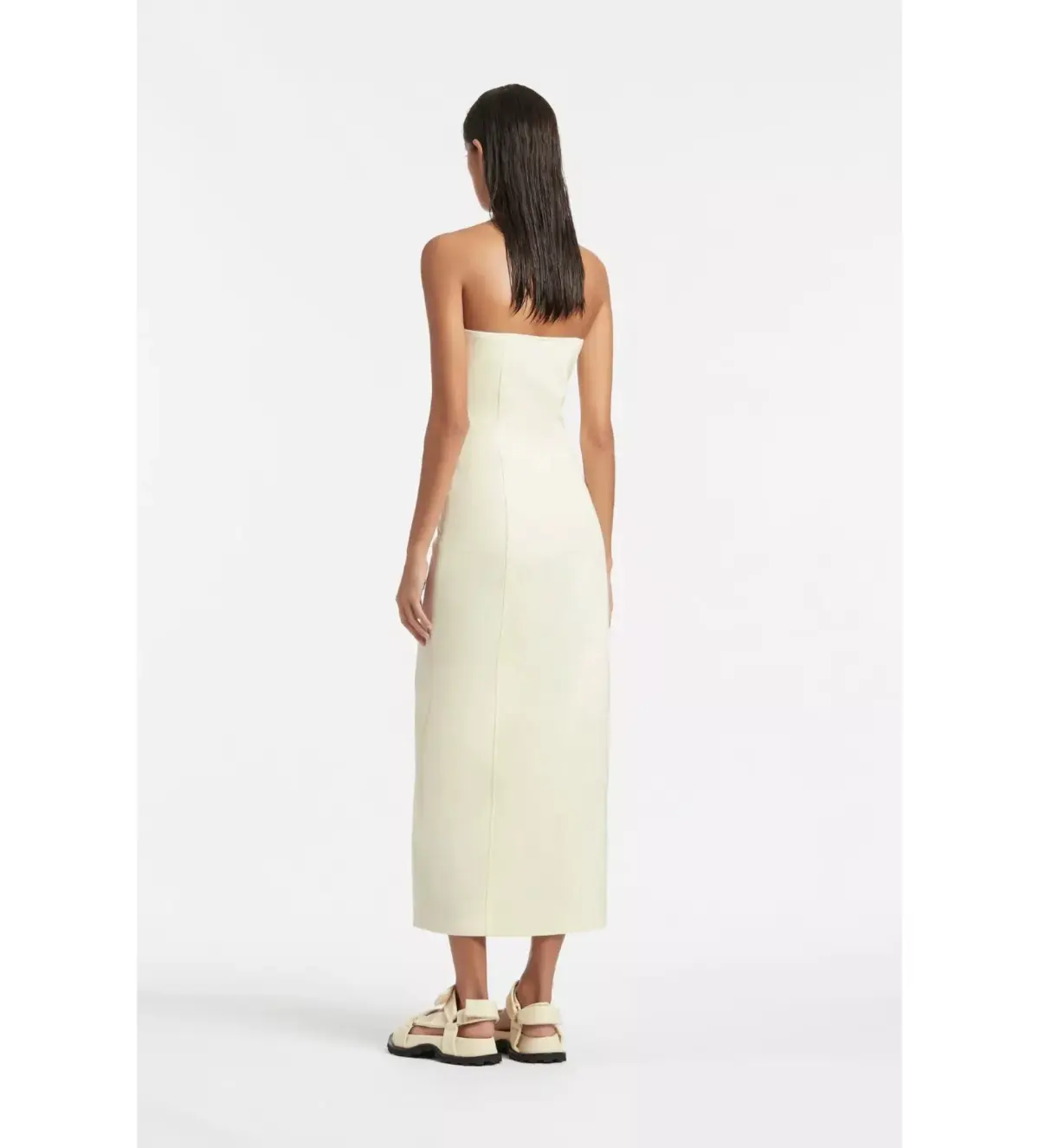 SIR THE LABEL LEMON MARCO STRUCTURED MIDI DRESS SIZE AU 8 - Image 3