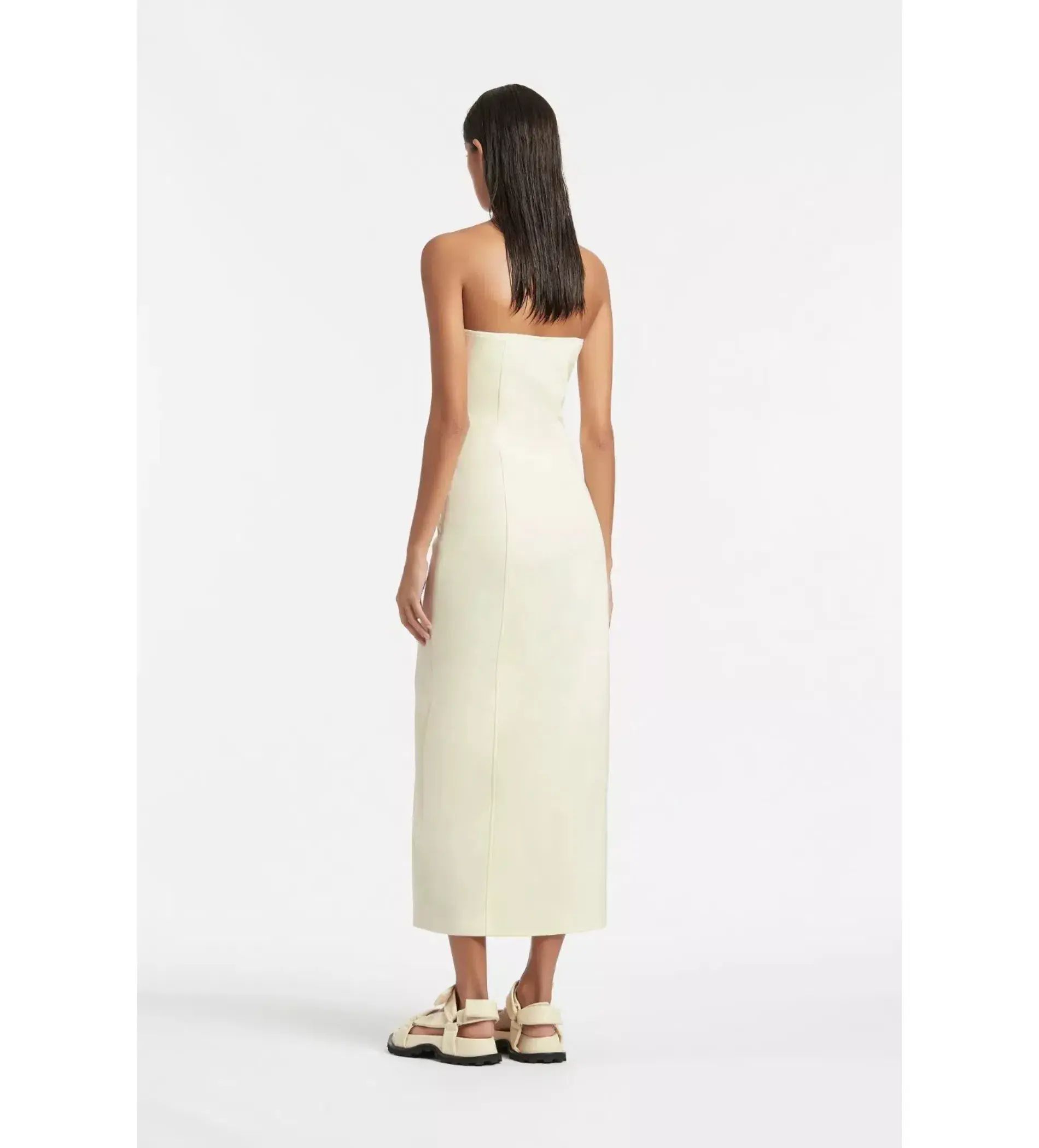 SIR THE LABEL LEMON MARCO STRUCTURED MIDI DRESS SIZE AU 8 - Image 3