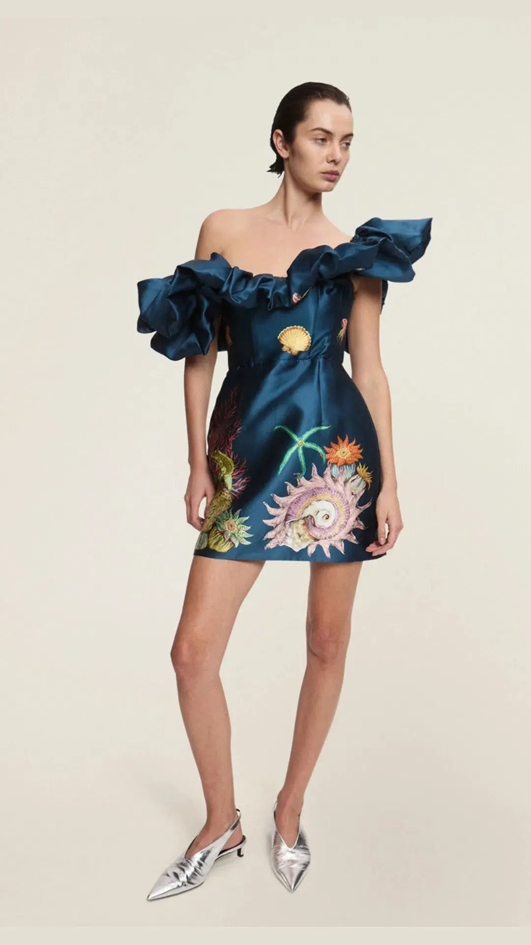 Alemais Dorian Mini Dress Blue Size 12 - Image 1