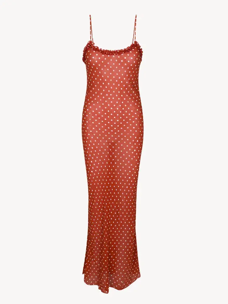 Realisation Par The Esmé Maxi Dress Rouge Spot Size 10 - Image 8