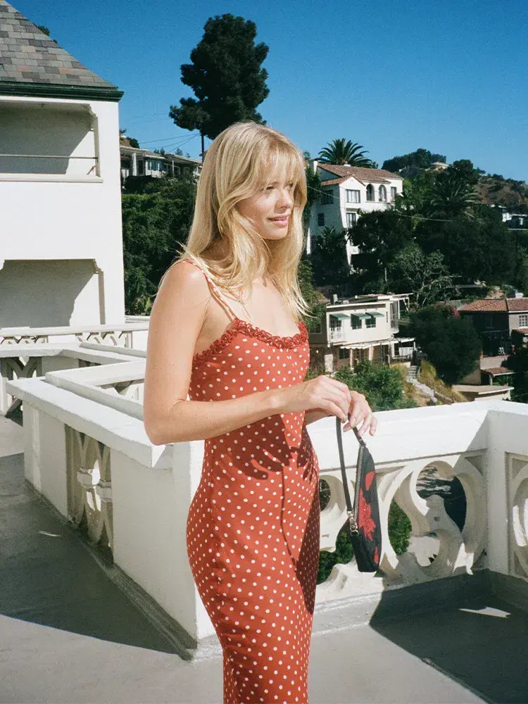 Realisation Par The Esmé Maxi Dress Rouge Spot Size 10 - Image 7