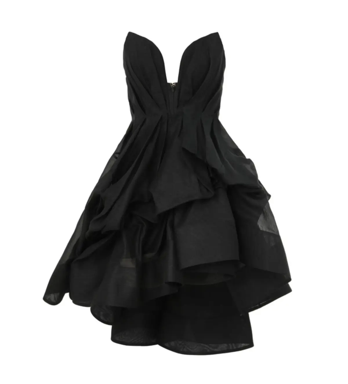 Zimmermann The Illuminate Draped Mini Dress in Black Size 2/Au 12  - Image 3