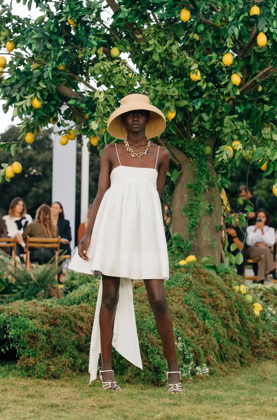 Aje Cantina Bow Back Mini White Size AU 8 - Image 4