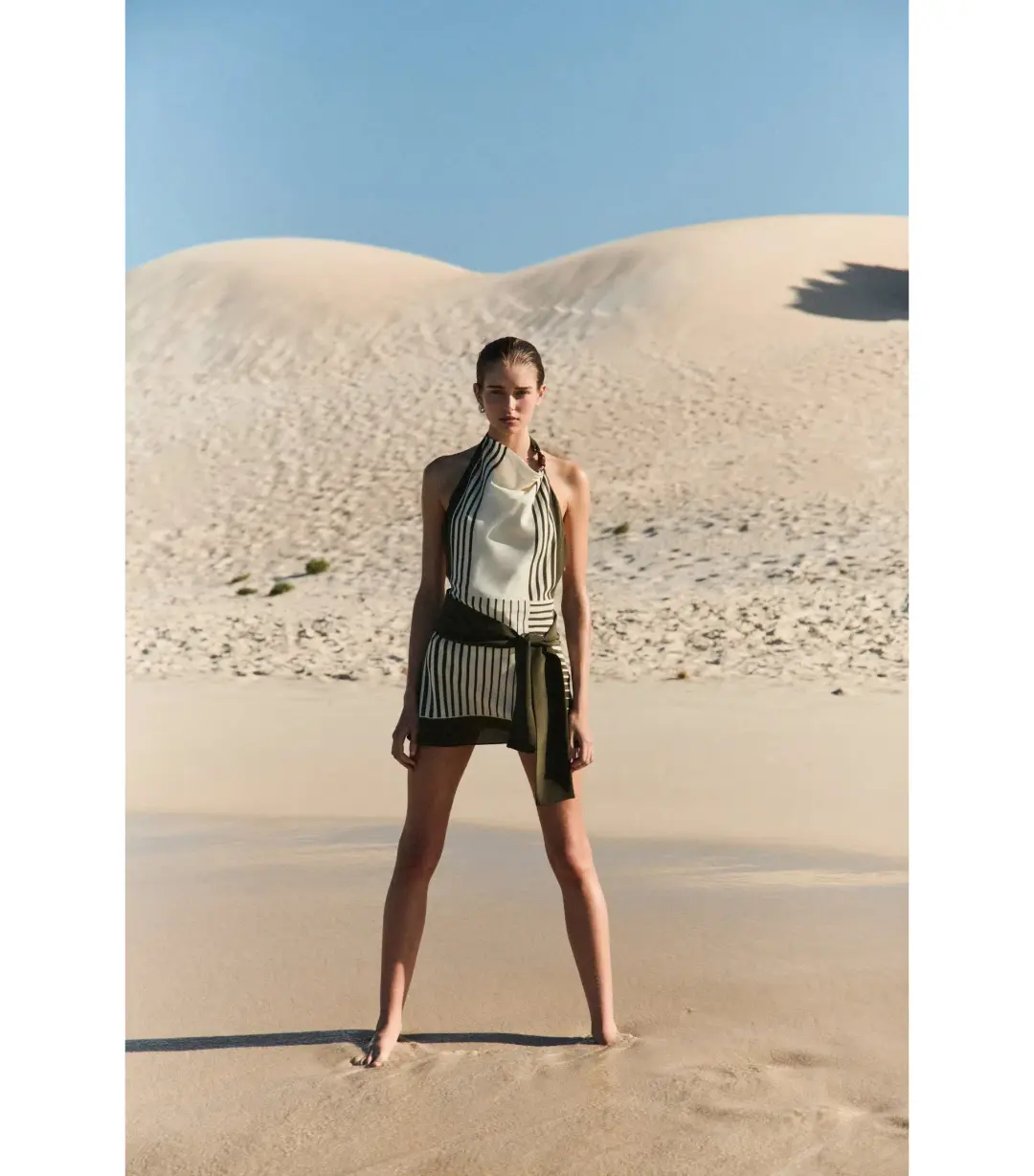 Sir the Label Leilana Mini Dress in Garden Stripe Size AU 8 for rent on The Volte - main image