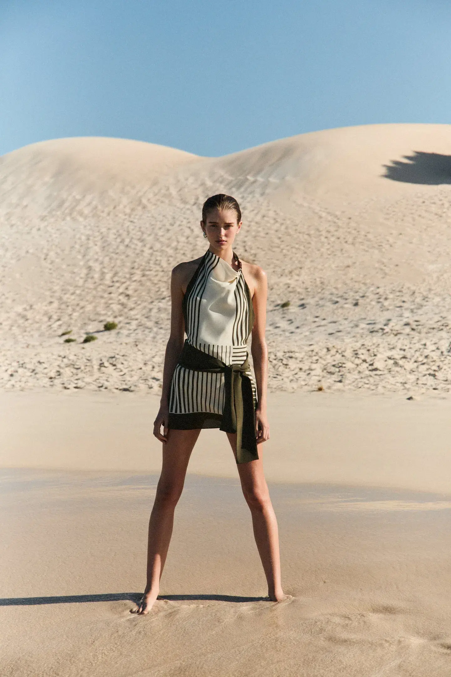 Sir the Label Leilana Mini Dress in Garden Stripe Size 6 - Image 3