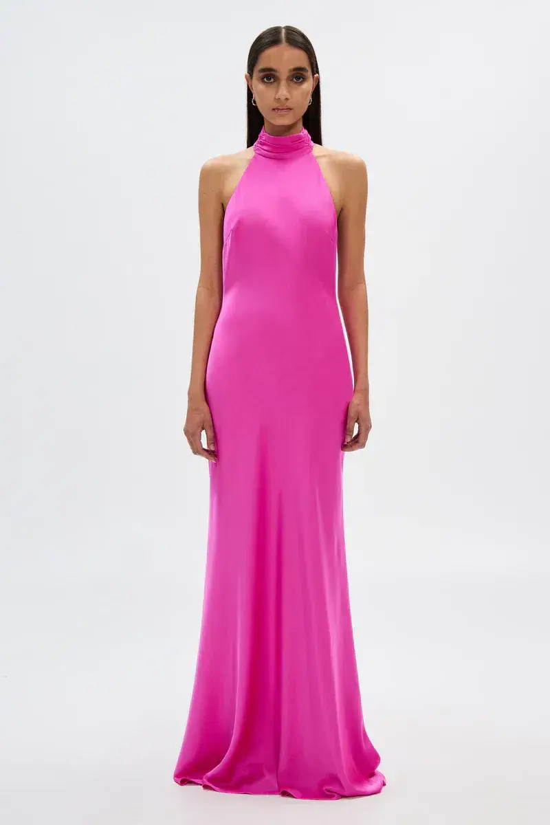 MISHA Evianna Satin Pink Size 12 - Image 1