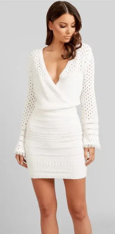Kookai Arizona Dress White Size 8 - Image 1