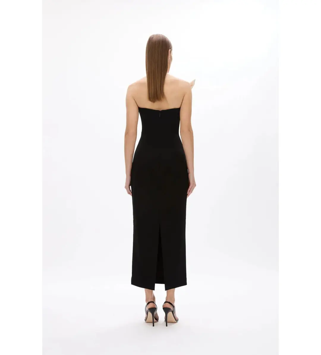 Rachel Gilbert Cassidy Midi Dress Black/Coconut Size AU 6 for rent on The Volte - main image
