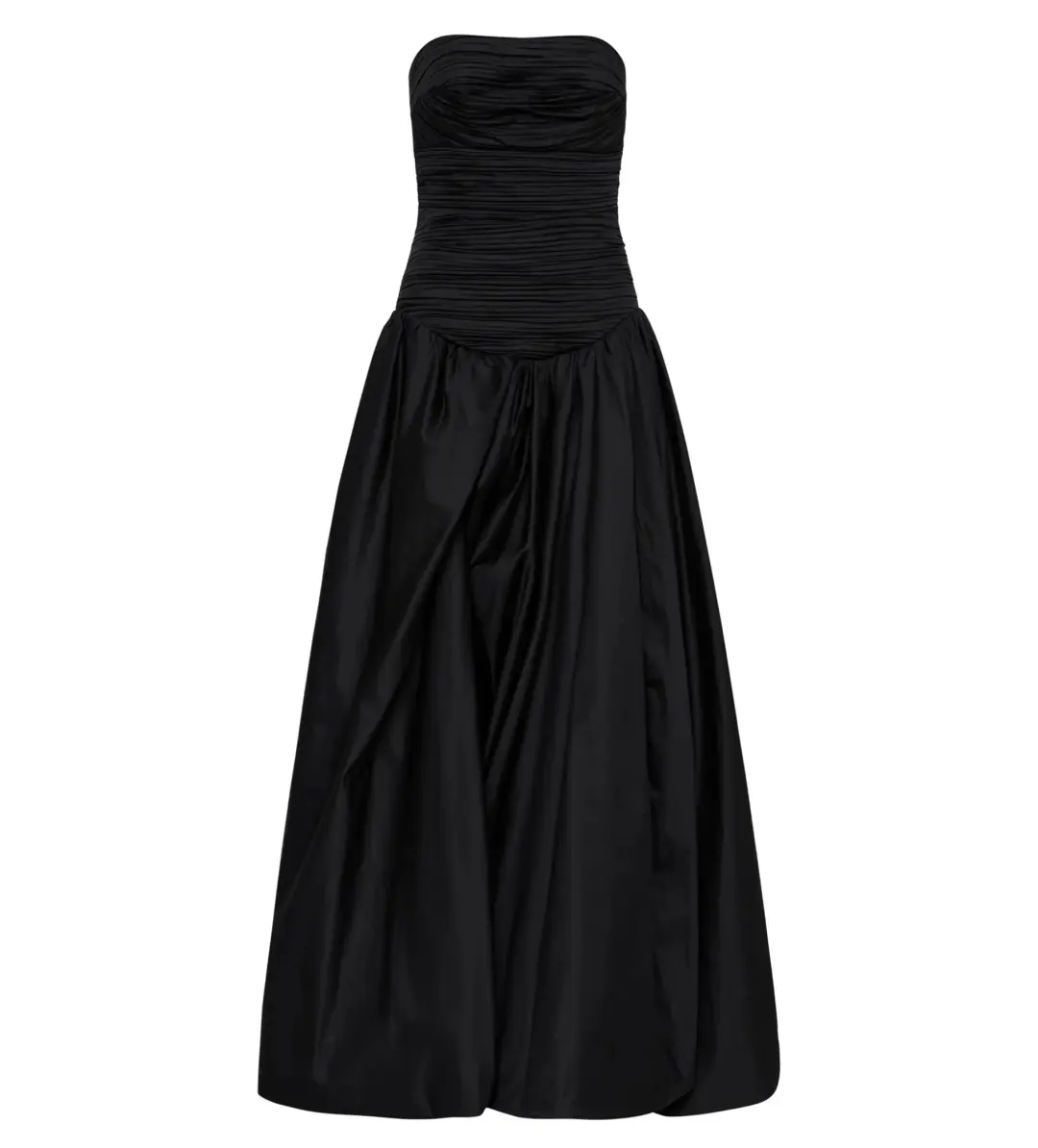Aje Violette Bubble Hem Maxi Dress in Black Size AU 8 for rent on The Volte - main image