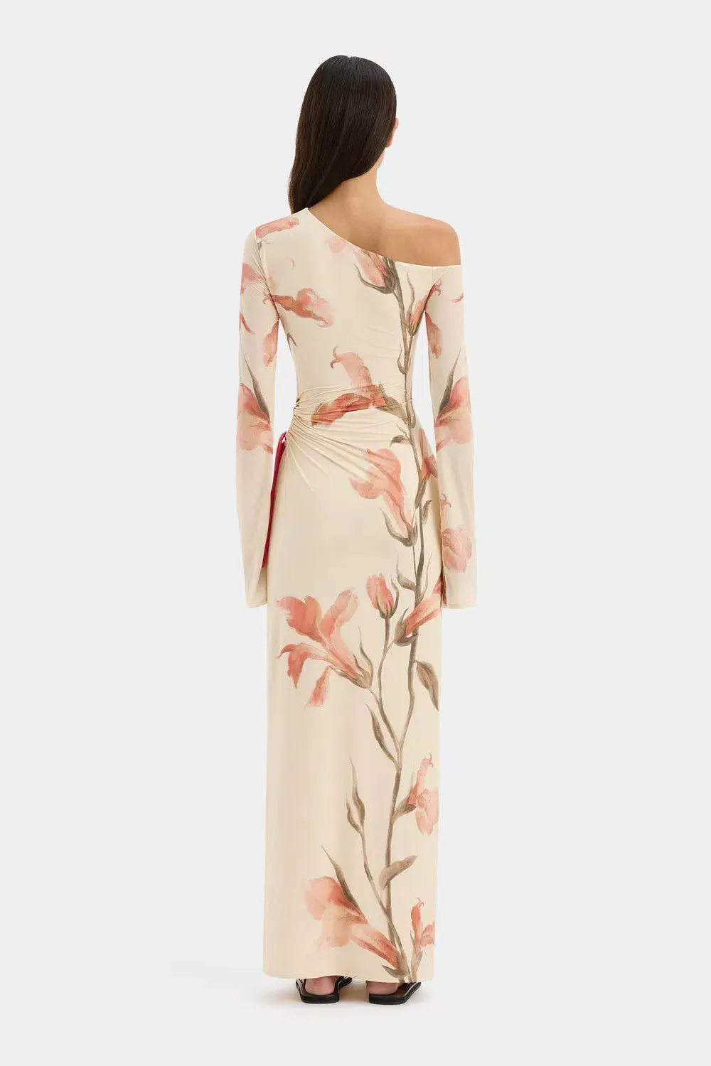 SIR Hana Tie Maxi Dress Print Size 1 AU Size 8 for rent on The Volte - main image