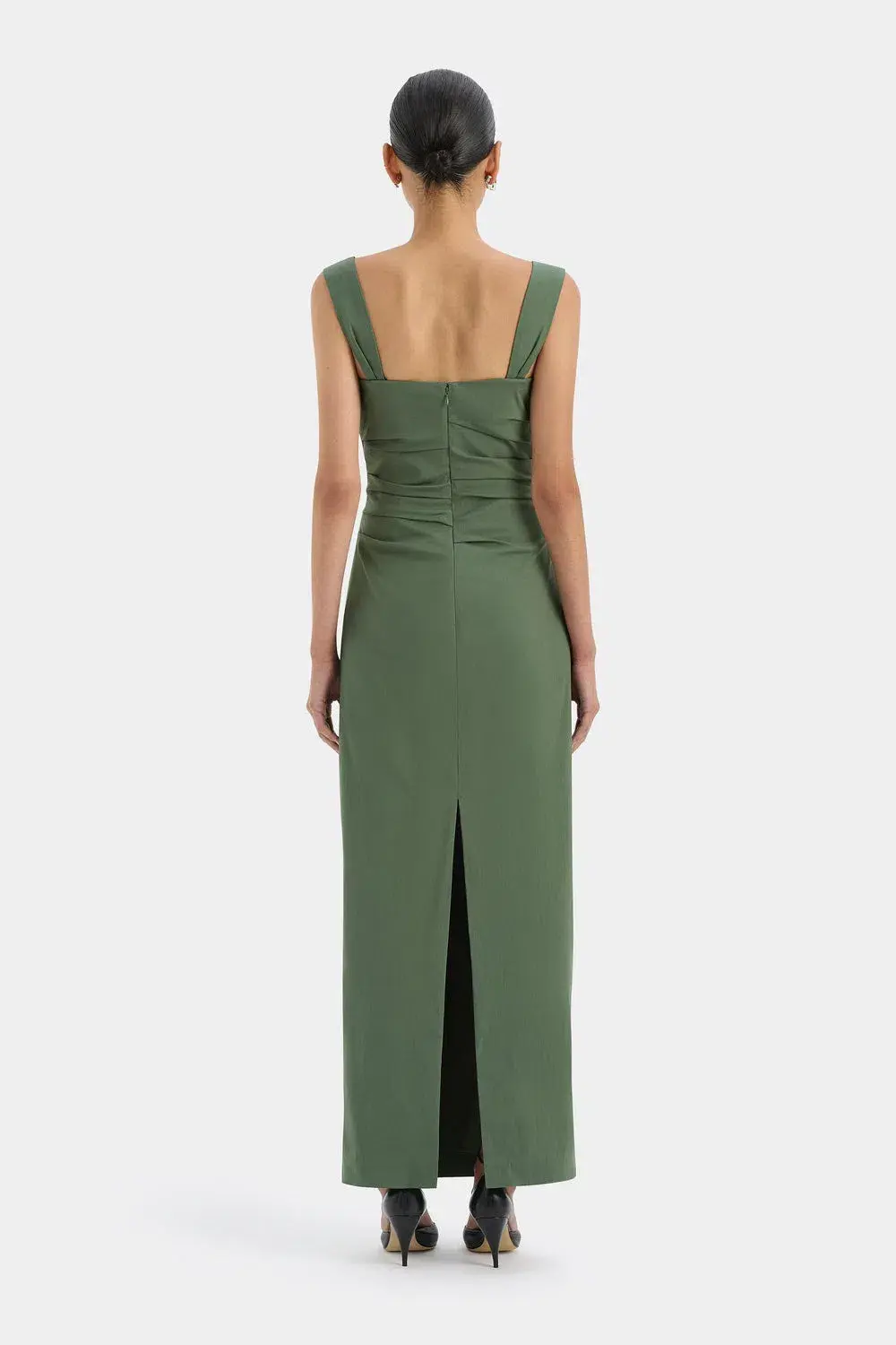 SIR  Florent Balconette Gown in Forest Green Size 2 size 10 AU for rent on The Volte - main image