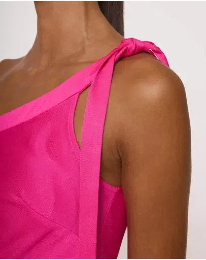 By Johnny Beverly Tie Shoulder Gown Pink Size 10 - Image 4