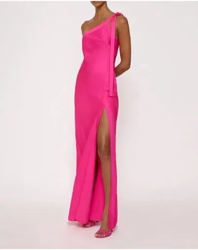 By Johnny Beverly Tie Shoulder Gown Pink Size 14 - Image 2