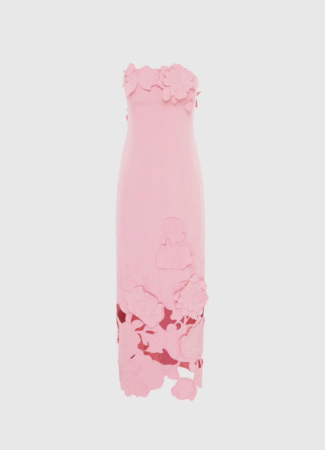 Leo Lin Flamingo Floral Applique Rayna Midi Dress 8 - Image 1