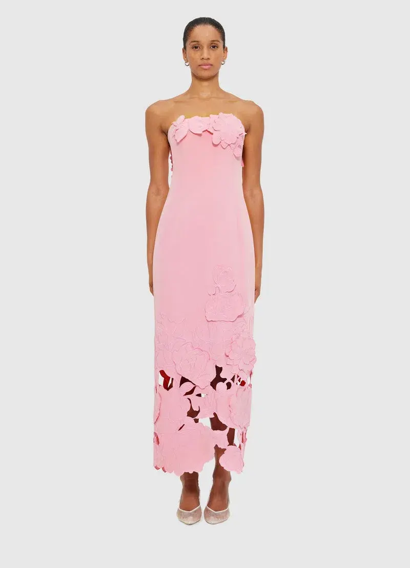 Leo Lin Rayna Midi Dress Pink Size 10 - Image 1