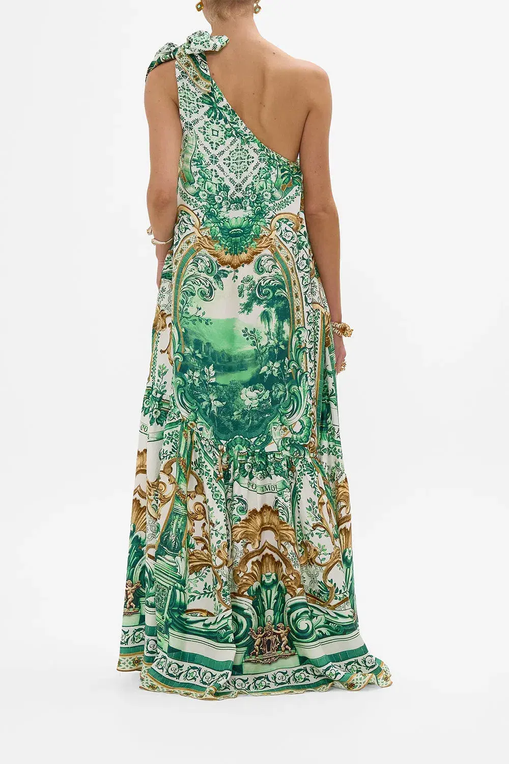 Camilla Tie One Shoulder Dress Corridor Of Calm Size AU 10  for rent on The Volte - main image