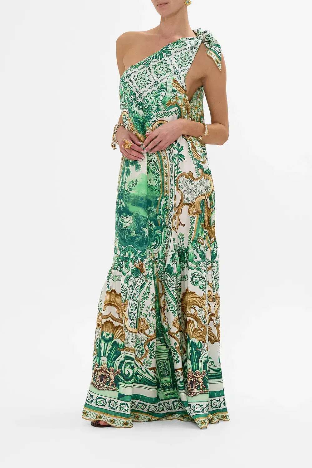 Camilla Tie One Shoulder Dress Corridor Of Calm Size AU 10  - Image 3