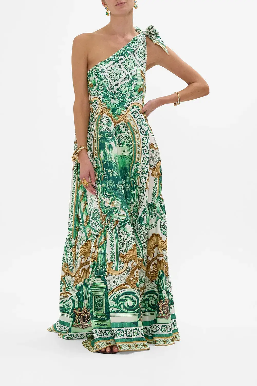 Camilla Tie One Shoulder Dress Corridor Of Calm Size AU 10  - Image 1