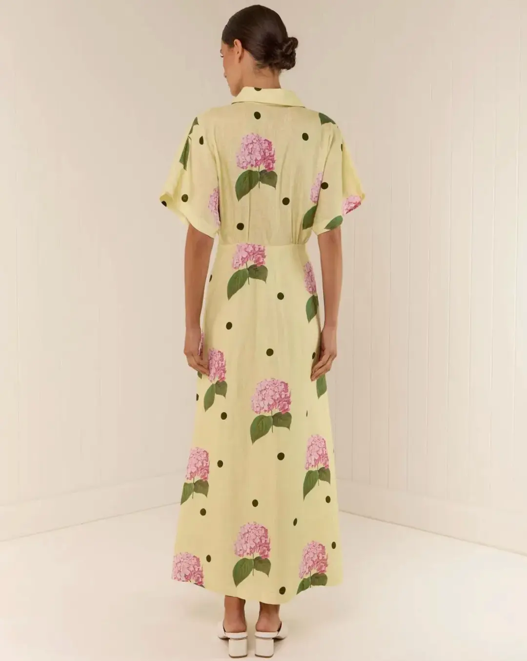Palm Noosa Jasmine Dress Yellow Floral Size 10  for rent on The Volte - main image