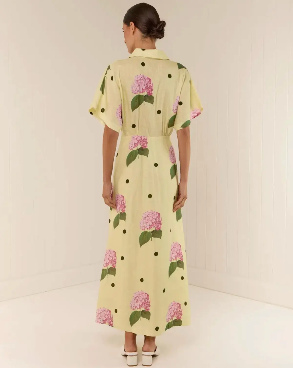 Palm Noosa Jasmine Dress Yellow Floral Size 10  - Image 2
