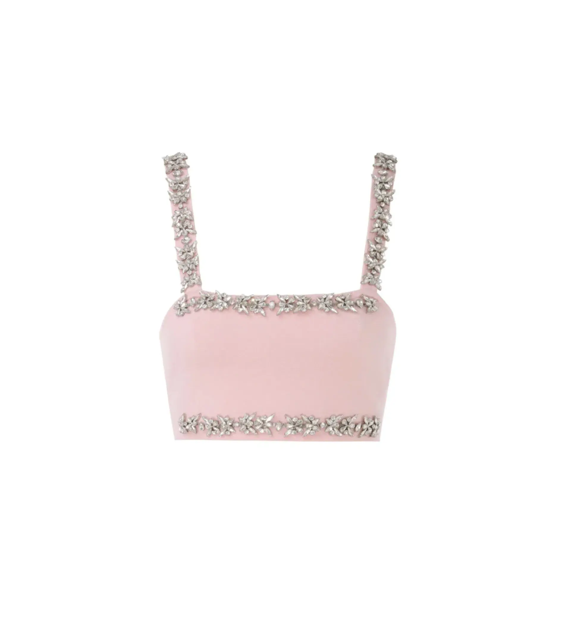 Zimmermann Matchmaker Bandeau Crop Top Size 0/AU 8  & Tube Skirt Size 0P/6P Set in Dusty Pink - Image 4
