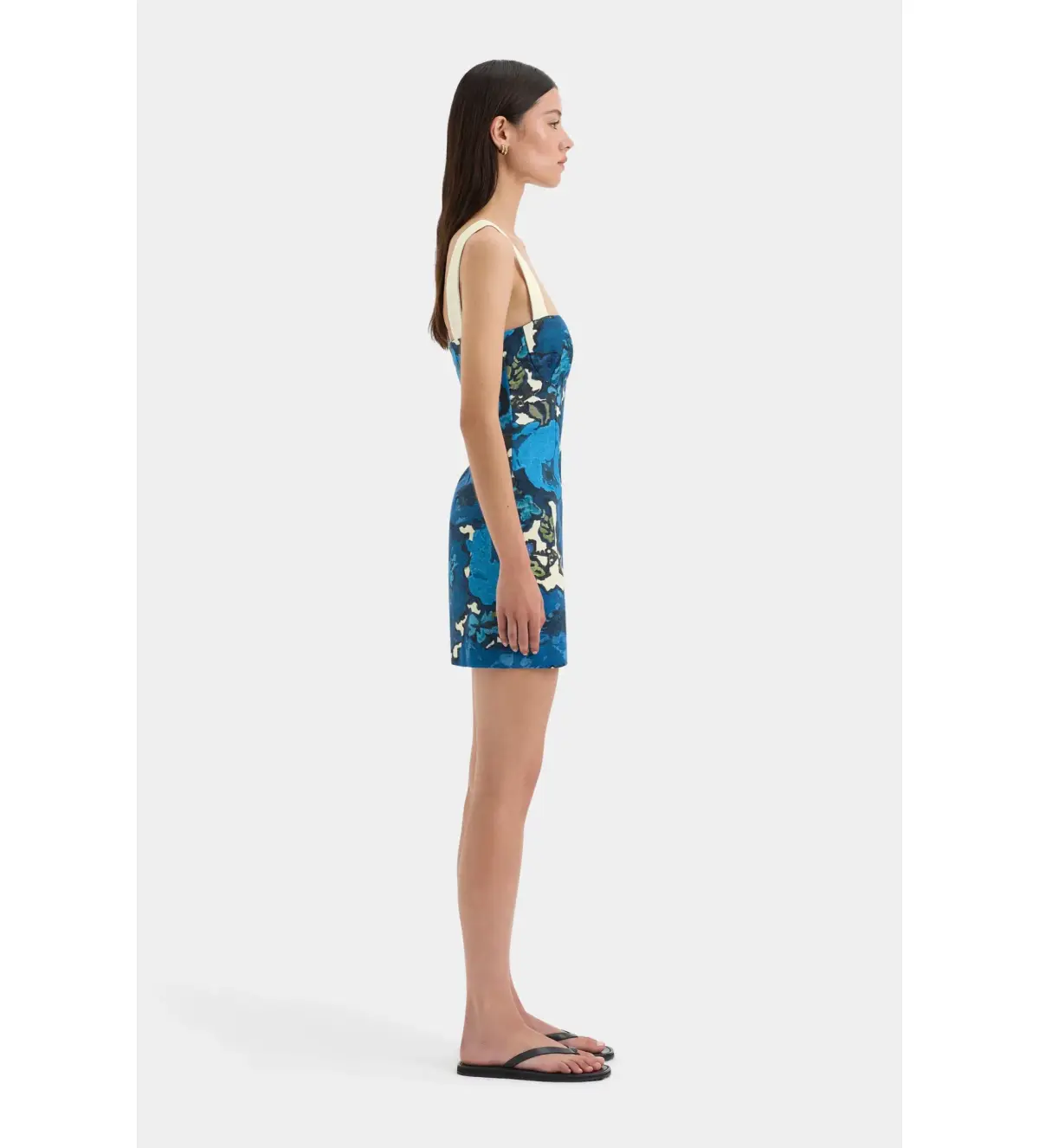 Sir the Label Camellia Mini Dress Blue Floral Size 3/AU 12 - Image 2