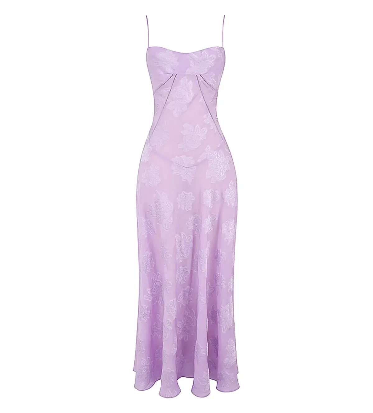 House Of CB Seren Lace Back Maxi Dress Orchid Floral Size S / AU 8 - Image 4