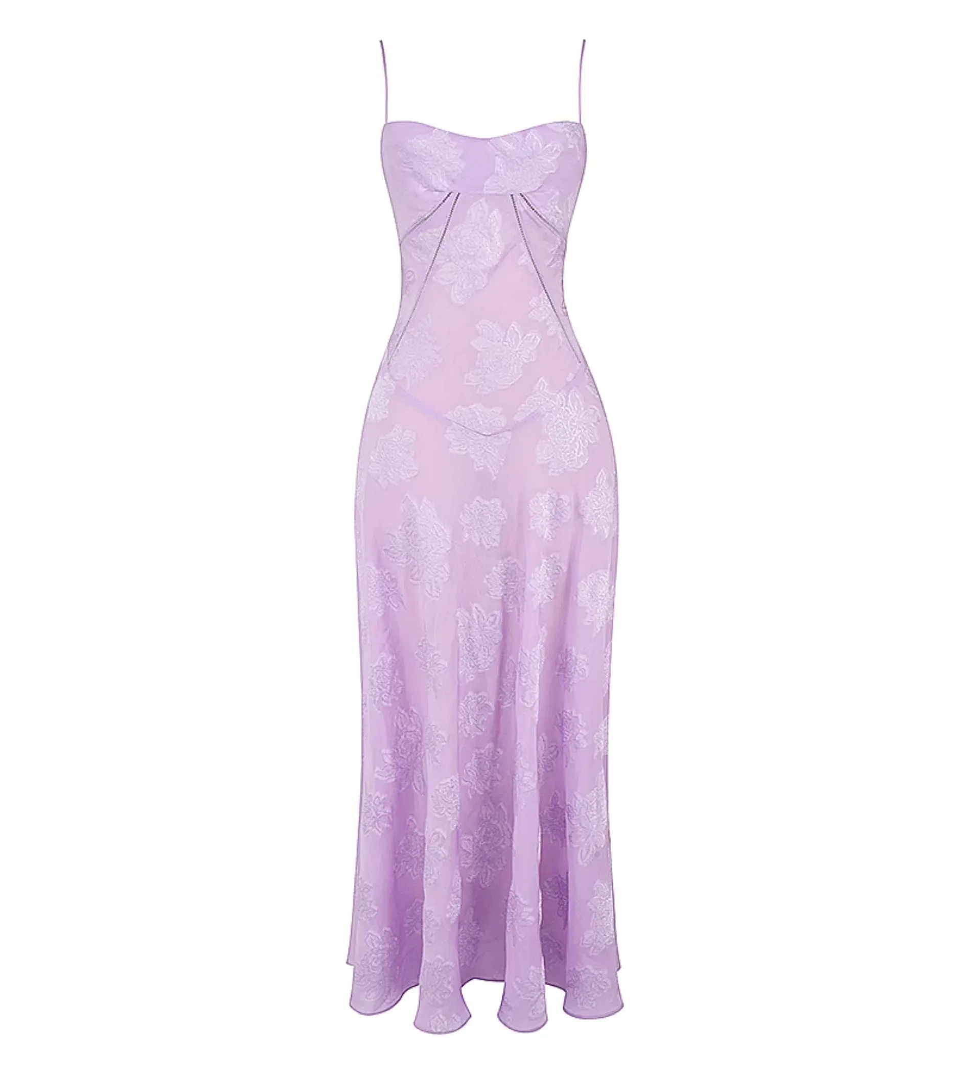 House Of CB Seren Lace Back Maxi Dress Orchid Floral Size S / AU 8 - Image 4