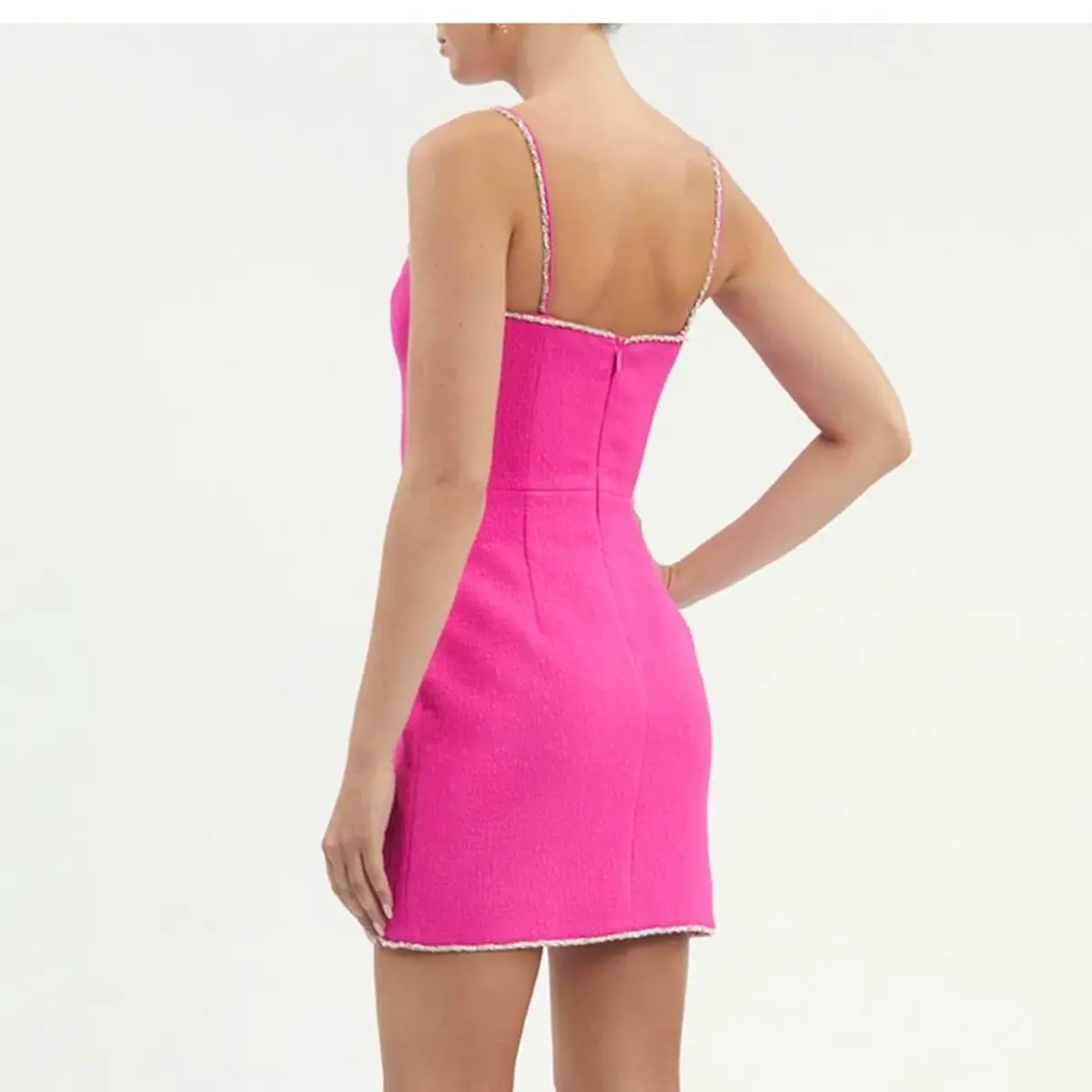 Rebecca Vallance Christina Mini Dress Hot Pink Size  AU 12 - Image 4