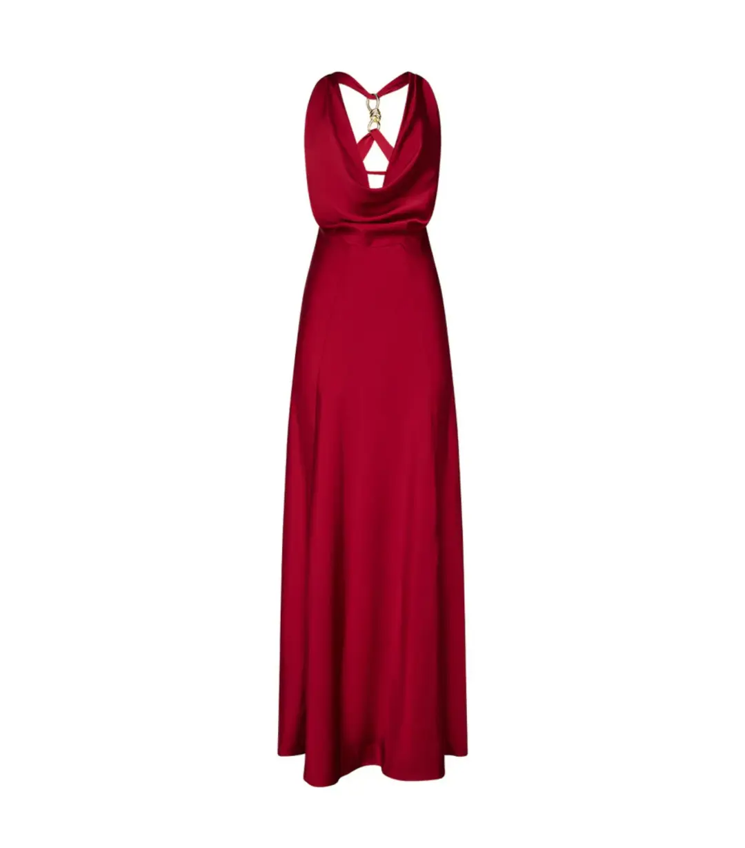 Manning Cartell Charmed Cowl Slip Dress in Red Size AU 6 for rent on The Volte - main image
