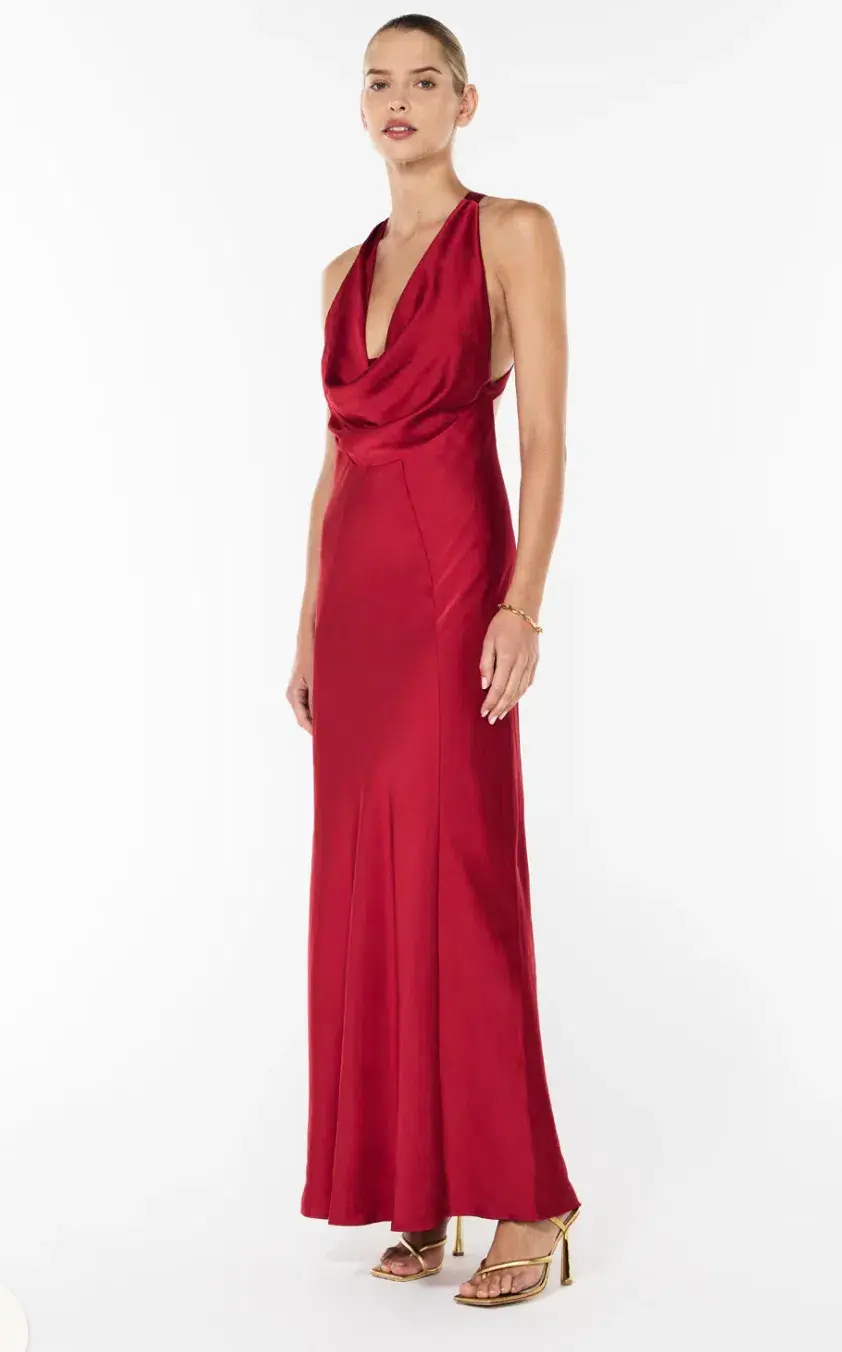 Manning Cartell CHARMED COWL SLIP DRESS in Red AU 8 for rent on The Volte - main image