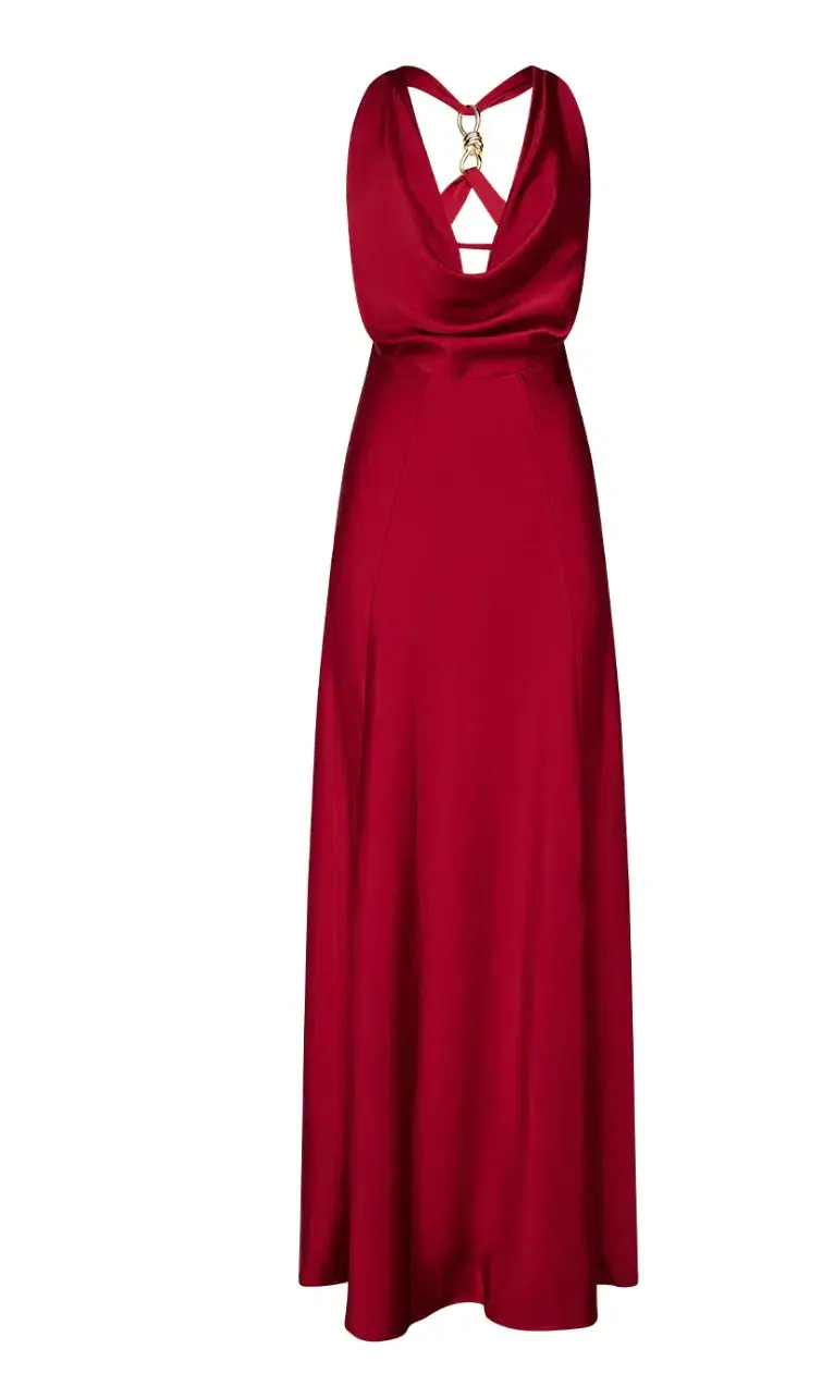 Manning Cartell CHARMED COWL SLIP DRESS in Red AU 8 - Image 8