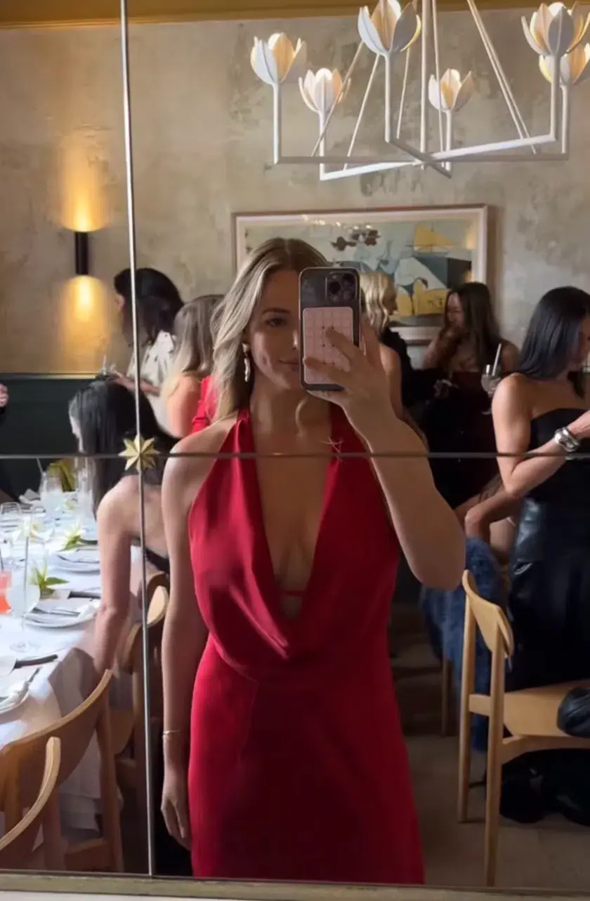 Manning Cartell CHARMED COWL SLIP DRESS in Red AU 8 for rent on The Volte - main image