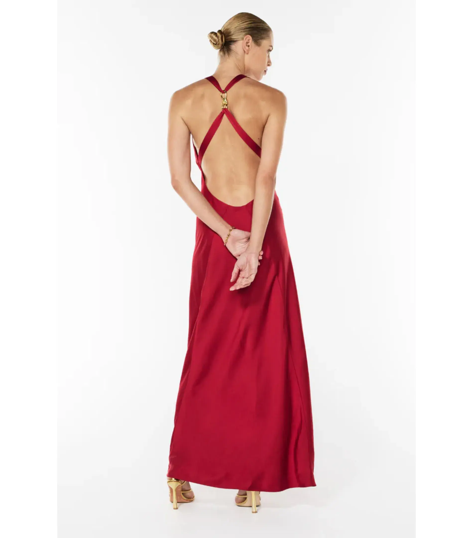 Manning Cartell Charmed Cowl Slip Dress in Red Size AU 12 - Image 5