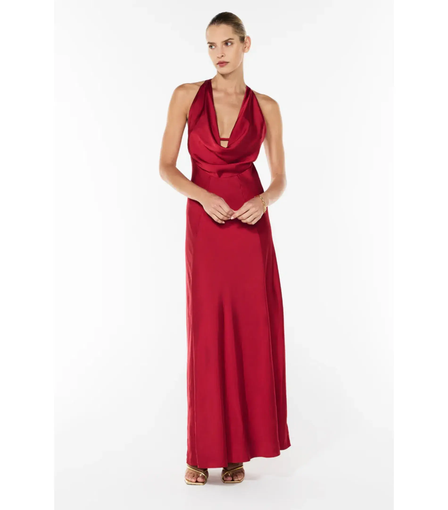 Manning Cartell Charmed Cowl Slip Dress in Red Size AU 12 - Image 2