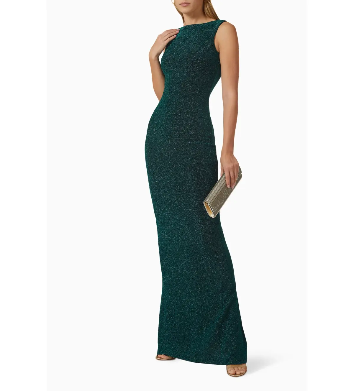 Elle Zeitoune Drew Gown Emerald Size 8 - Image 2