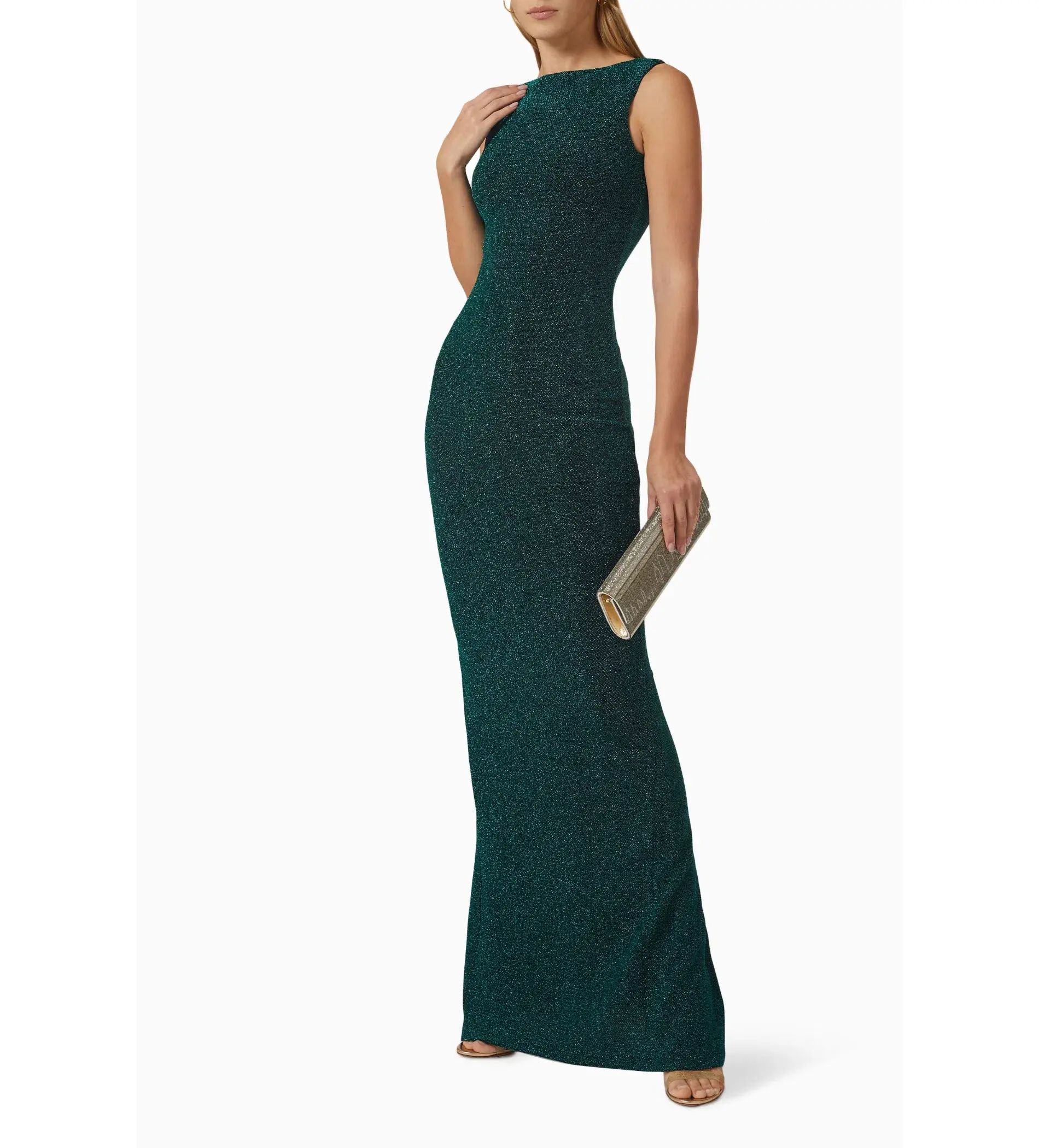 Elle Zeitoune Drew Gown Emerald Size 8 - Image 2