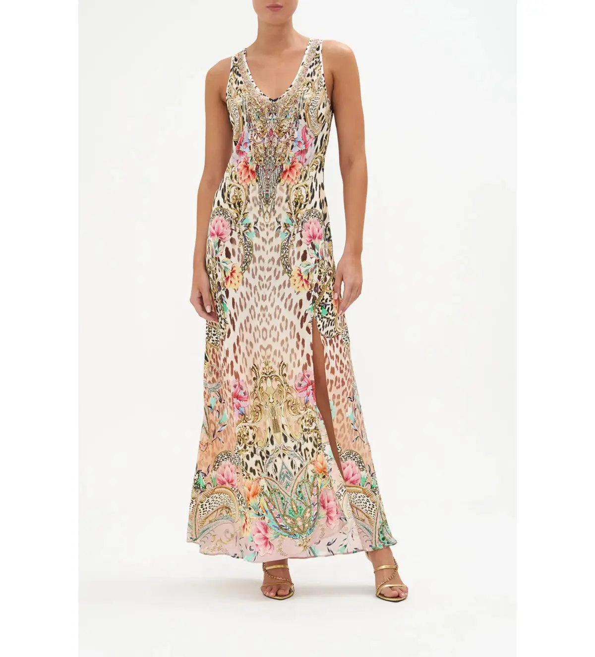 Camilla Bias Cut Tank Dress Queen Atlantis Size S / AU 10 - Image 1