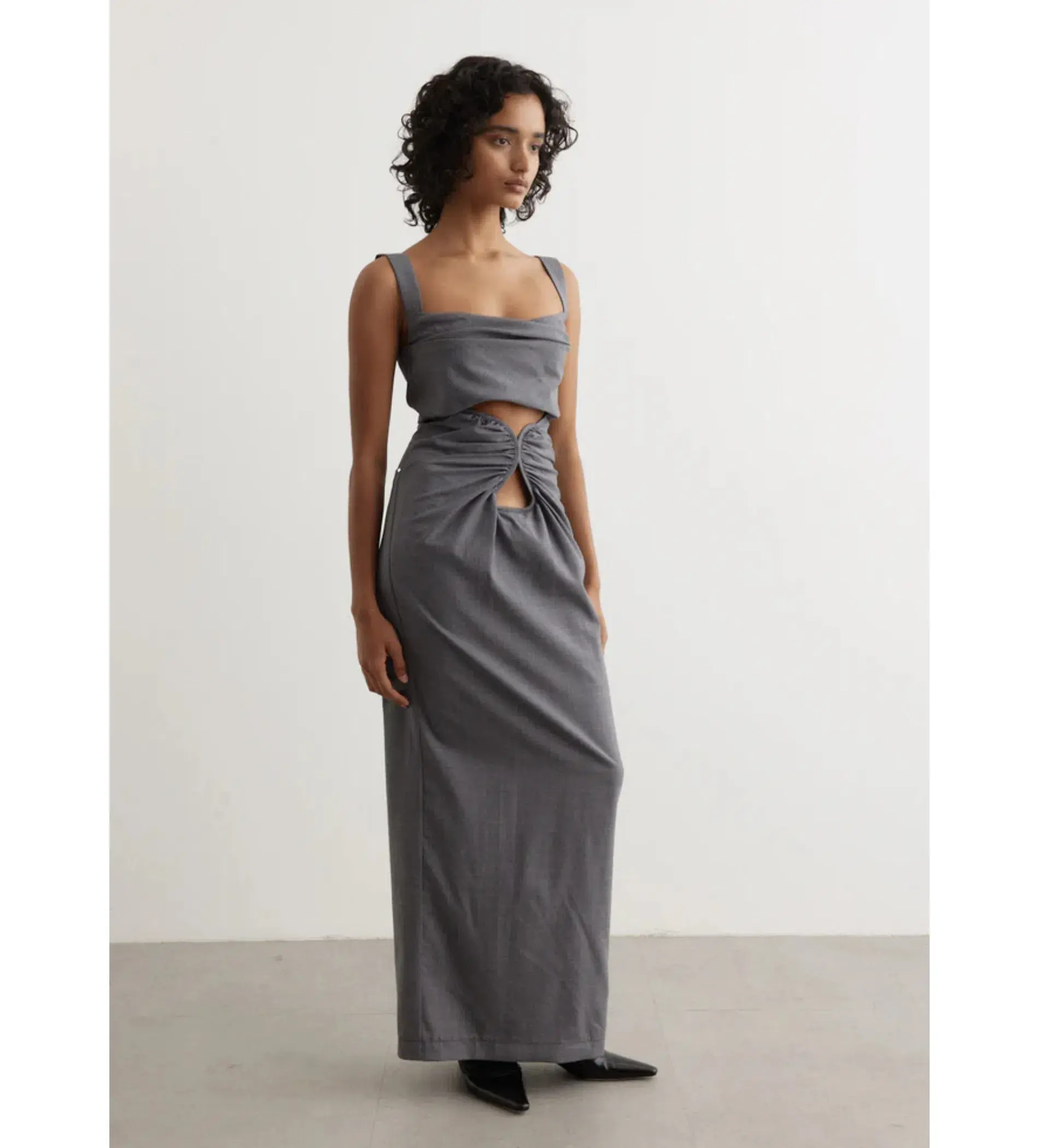 Paris Georgia Amara Bustier Top and Maxi Skirt Wool Size S / AU 8 - Image 4