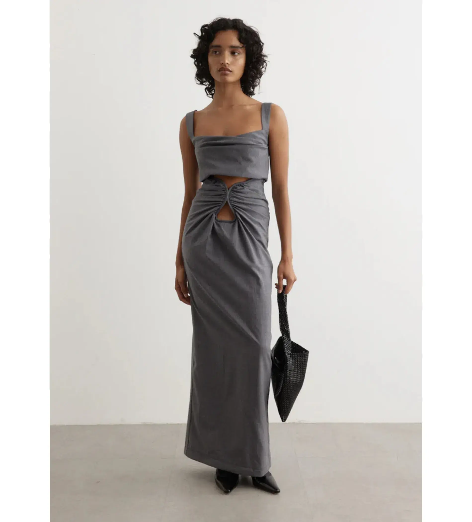 Paris Georgia Amara Bustier Top and Maxi Skirt Wool Size S / AU 8 - Image 1