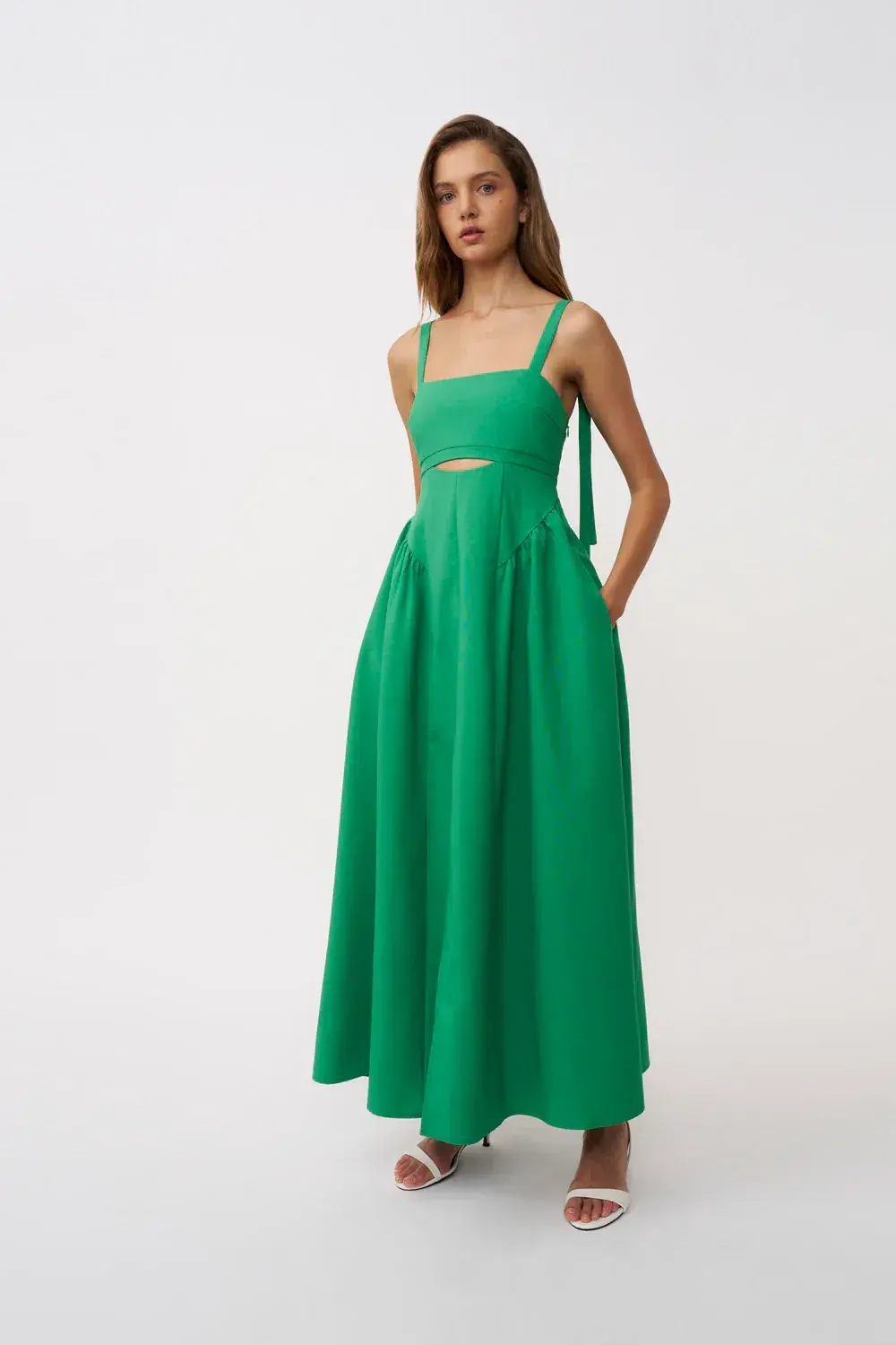 By Johnny Destiny Ankle Dress Green Size 8 - Image 1